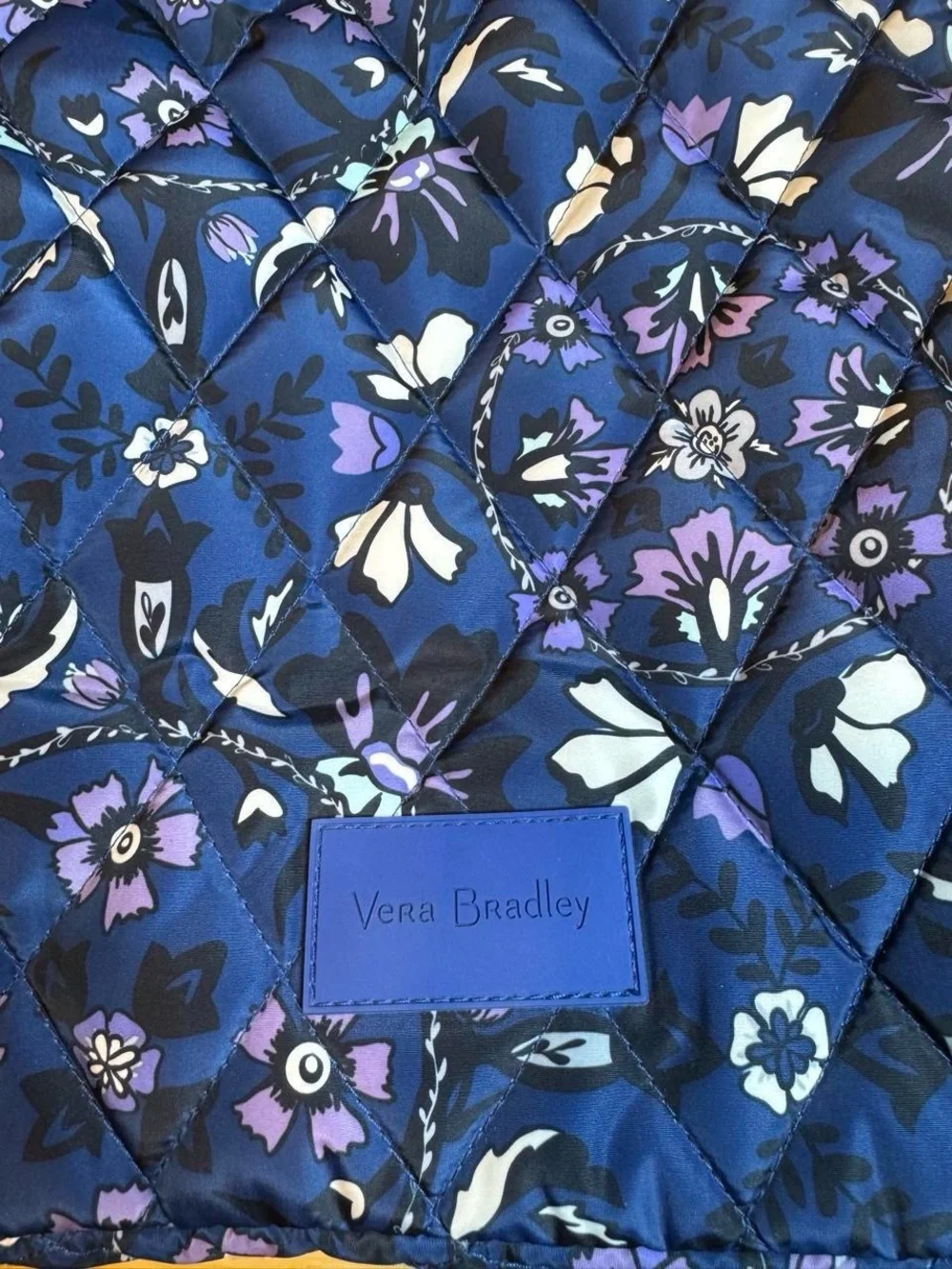 Vera Bradley Royal Blue Floral Quilted Backpack